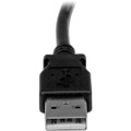 StarTech.com 1m USB 2.0 A to Left Angle B Cable - M/M - 3.28 ft USB Data Transfer Cable for Printer, Scanner, Hard Drive - First End: 1 x 4-pin USB 2.0 Type A - Male - Second End: 1 x 4-pin USB 2.0 Type B - Male - Shielding - Nickel Plated Connect...