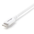 StarTech.com Sync/Charge Lightning/USB Data Transfer Cable - 9.84 ft Lightning/USB Data Transfer Cable for iPhone, iPod, iPad, Mobile Device - First End: 1 x USB - Second End: 1 x 8-pin Lightning - 480 Mbit/s - MFI - Nickel Plated Connector - 20/2...