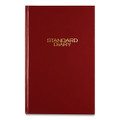 Standard Diary Daily Diary, 2022 Edition, Wide/legal Rule, Red Cover, 12 X 7.75, 200 Sheets
