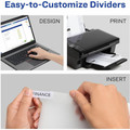 Avery&reg; Big Tab Insertable Plastic Pocket Dividers - 1 x Divider(s) - 5 Tab(s) - 5 Tab(s)/Set - 9.3" Divider Width x 11.25" Divider Length - 3 Hole Punched - Multicolor Plastic Divider - Clear Plastic Tab(s) - Hole-punched, Customizable, Sturdy...