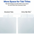 Avery&reg; Big Tab Insertable Plastic Pocket Dividers - 1 x Divider(s) - 5 Tab(s) - 5 Tab(s)/Set - 9.3" Divider Width x 11.25" Divider Length - 3 Hole Punched - Multicolor Plastic Divider - Clear Plastic Tab(s) - Hole-punched, Customizable, Sturdy...