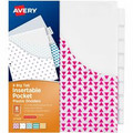 Avery&reg; Big Tab Plastic Dividers with Pockets, 8-Tab - 8 x Divider(s) - 8 Tab(s) - 8 Tab(s)/Set - 9.3" Divider Width x 11.25" Divider Length - 3 Hole Punched - Multicolor Plastic Divider - Clear Plastic Tab(s) - PVC-free, Hole-punched, Insertab...