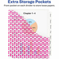 Avery&reg; Big Tab Plastic Dividers with Pockets, 8-Tab - 8 x Divider(s) - 8 Tab(s) - 8 Tab(s)/Set - 9.3" Divider Width x 11.25" Divider Length - 3 Hole Punched - Multicolor Plastic Divider - Clear Plastic Tab(s) - PVC-free, Hole-punched, Insertab...