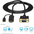 StarTech.com HDMI/VGA Video Cable - 10 ft HDMI/VGA Video Cable Adapter for Video Device, Monitor, Projector, Chromebook, Notebook, Desktop Computer, MAC, Workstation, TV, Computer - First End: 1 x 19-pin HDMI Digital Audio/Video - Male, 1 x 5-pin ...