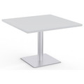 Special-T Sienna Hospitality Table - High Pressure Laminate (HPL) Square Top - Powder Coated Base - 42" Table Top Width x 42" Table Top Depth x 1.25" Table Top Thickness - 29" Height - Hospitality, Breakroom, Cafeteria - Assembly Required - Fashio...