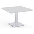 Special-T Sienna Hospitality Table - High Pressure Laminate (HPL) Square Top - Powder Coated Base - 42" Table Top Width x 42" Table Top Depth x 1.25" Table Top Thickness - 29" Height - Hospitality, Breakroom, Cafeteria - Assembly Required - Fashio...