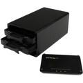 StarTech.com USB 3.1 (10Gbps) External Enclosure for Dual 2.5" SATA Drives - 2 x HDD Supported - 2 x SSD Supported - Serial ATA/600 Controller - RAID Supported - 0, 1, Concatenation, JBOD RAID Levels - 2 x Total Bays - 2 x 2.5" Bay - 1 USB Port(s)...