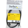 StarTech.com Micro-USB Charge-and-Sync Cable M/M - Right-Angle Micro-USB - 24 AWG - 2m (6ft.) - 6.56 ft USB Data Transfer Cable for Phone, Tablet - First End: 1 x 4-pin USB 2.0 Type A - Male - Second End: 1 x 5-pin Micro USB 2.0 Type B - Male - 48...