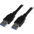StarTech.com USB Data Transfer Cable - 9.84 ft USB Data Transfer Cable for PC, USB Hub, Server - First End: 1 x USB 3.0 Type A - Male - Second End: 1 x USB 3.1 Type A - Male - 5 Gbit/s - Shielding - Nickel Plated Connector - 24/28 AWG - Black - 1 ...