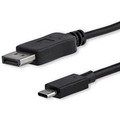 StarTech.com 6 ft. (1.8 m) USB-C To DisplayPort Cable - 4K 60Hz - Black - 6 ft DisplayPort/Thunderbolt 3 A/V Cable for Audio/Video Device, Monitor, Notebook, MAC, Computer, Workstation, Projector, Chromebook, TV, MacBook Pro, iPad Pro, ... - First...