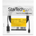 StarTech.com 6 ft. (1.8 m) USB-C To DisplayPort Cable - 4K 60Hz - Black - 6 ft DisplayPort/Thunderbolt 3 A/V Cable for Audio/Video Device, Monitor, Notebook, MAC, Computer, Workstation, Projector, Chromebook, TV, MacBook Pro, iPad Pro, ... - First...