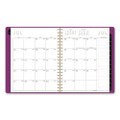 Contemporary Academic Weekly/Monthly Planner, 11 x 8.25, Purple Cover, 12-Month: July 2025 to June 2026