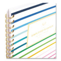 Simplified Planner by Emily Ley: Academic Weekly/Monthly, 11 x 8.5, Happy Stripe Cover, 12-Month (July to June): 2025 to 2026