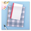 Simplified Planner by Emily Ley: Academic Weekly/Monthly Book, 11 x 8.5, Lilac Plaid Cover, 12-Month: July 2025 to June 2026