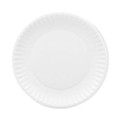 Premium Coated Paper Plates, 7" dia, White, 125/Pack, 8 Packs/Carton