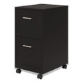 Two-Drawer Mobile Vertical File, 2 Letter-Size File Drawers, 14.25 x 18 x 26.7, Black