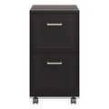 Two-Drawer Mobile Vertical File, 2 Letter-Size File Drawers, 14.25 x 18 x 26.7, Black