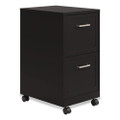 Two-Drawer Mobile Vertical File, 2 Letter-Size File Drawers, 14.25 x 18 x 26.7, Black