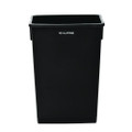 Slim 23 Gallon Indoor Trash Can, Plastic, Black