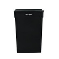 Slim 23 Gallon Indoor Trash Can, Plastic, Black
