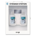 Emergency Eyewash Station Wall Cabinet, 16 oz Bottle, 2 Bottles/Station