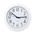 Whisper Quiet Clock, 12" Overall Diameter, White Case, 1 Aa (sold Separately)