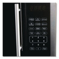 1.5 Cu Ft Countertop Microwave, Stainless Steel/Black