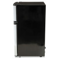 Counter-Height  3.1 Cu. Ft. Two-Door Refrigerator/Freezer, Black/Stainless Steel