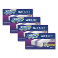 Wetjet System Refill Cloths, 11.3" X 5.4", White, 24/box, 4/cart