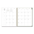 Sincerely Jules Kyla Green Academic Year Weekly/Monthly Planner, 11 x 8.5, Green/White Cover, 12-Month: July 2025 - June 2026
