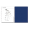 Blue Block Academic Year Weekly/Monthly Planner, 11 x 8.5, Blue Cover, 12-Month: July 2025 to June 2026