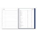 Blue Block Academic Year Weekly/Monthly Planner, 11 x 8.5, Blue Cover, 12-Month: July 2025 to June 2026