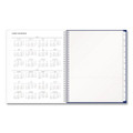 Blue Block Academic Year Weekly/Monthly Planner, 11 x 8.5, Blue Cover, 12-Month: July 2025 to June 2026