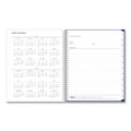 Blue Block Academic Year Weekly/Monthly Planner, 11 x 8.5, Blue Cover, 12-Month: July 2025 to June 2026