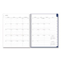 Blue Block Academic Year Weekly/Monthly Planner, 11 x 8.5, Blue Cover, 12-Month: July 2025 to June 2026