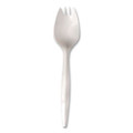 Mediumweight Polypropylene Cutlery, Spork, Plastic, White, 1,000/Carton