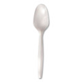 Individually Wrapped Mediumweight Cutlery, Spoon, Plastic, White, 1,000/Carton