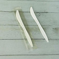 Mediumweight Wrapped Polypropylene Cutlery, Knife, 5.86", Plastic, White, 1,000/Carton