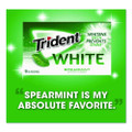 Sugar-Free Gum, White Spearmint, 16 Sticks/Pack, 9 Packs/Box