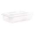 StorPlus Polycarbonate Food Storage Container, 8.5 gal, 18 x 26 x 6, Clear, Plastic