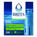 Elite Replacement Water Filters for Pitcher and Dispensers, 2 Filters/Box, 12 Boxes/Carton