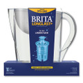 Pacifica Pitcher with Longlast+ Filter, 10 Cups, White/Clear