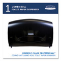 Cored Jrt Jumbo Combo Tissue Dispenser, 20 2/5w X 5 4/5d X 13 1/10h, Smoke/gray