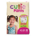 CutiePants Refastenable Training Pants for Girls, 4T-5T, 38 lbs to 50 lbs, 76/Carton