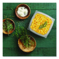 Square Plastic Bowls, 16 oz, 8.5 x 8.5 x 1.96, Clear, Plastic, 63 Bowls/Sleeve, 8 Sleeves/Carton