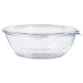 Tamper-Resistant, Tamper-Evident Bowls with Flat Lid, 48 oz, 8.9" Diameter x 2.8" h, Clear, Plastic, 100/Carton