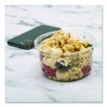 MicroGourmet Food Containers, 12 oz, 4.68" Diameter x 2.25"h, Clear, Plastic, 500/Carton