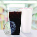 Prima Strawless Plastic Lids, Fits 30 oz to 32 oz Cold Cups, Clear, 100/Sleeve, 12 Sleeves/Carton
