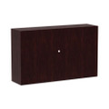 Alera Valencia Series Hutch With Doors, 58.88w X 15d X 35.38h, Mahogany