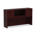 Alera Valencia Series Hutch With Doors, 58.88w X 15d X 35.38h, Mahogany